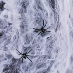 Baltas tamprus voratinklis Dirbtinis voratinklis Helovino dekoravimas Baisus vakarėlio scenos rekvizitas Siaubo namų namų dekoro priedai 20g Web 2pcs spider
