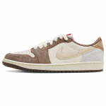 Air Jordan 1 Retro Low OG Triu&scaron;io Metų Unisex Batai Rudi Palomino Metallic-Gold DV1312-200 41