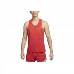 Nike Aeroswift Dri-FIT ADV Logo Quick-Dry bėgimo liemenė be rankovių Vyri&scaron;ki mar&scaron;kinėliai &Scaron;viesiai raudona Tamsiai raudona Juoda FN4232-696 2XL