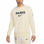 Nike Paris Saint-Germain klubo futbolo prancūzi&scaron;ko frotė mink&scaron;tas patogus kvėpuojantis apvaliu kaklu džemperis vyri&scaron;kas džemperis Koko pienas Vidurnakčio mėlynas FZ8545-113 L
