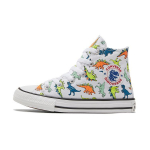 Converse Chuck Taylor All Star Auk&scaron;takulniai Drobės Batai Su Dinzaurų Spaudiniu Vaikų Sportbačiai 669671C 34