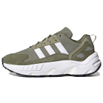 Adidas Originals ZX 22 Boost Patogus audinys Neslystantis Dėvėjimui atsparus Kvėpuojantis Žemi sportbačiai Unisex sportbačiai Armijos žalia GX2040 36