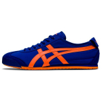 Onitsuka Tiger Mexico 66 Audinys Sintetinė oda Retro Universalūs Neslystantys Žemi Gyvenimo būdo Laisvalaikio Batai Unisex sportbačiai Mėlyni Oranžiniai 1183B497-401 41.5