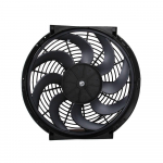 CF003 BK 14 colių 90W 12V Universalus plonas automobilinis atbulinės eigos elektrinis radiatoriaus au&scaron;inimo ventiliatorius Stumiamas traukiamasis su tvirtinimo rinkiniu