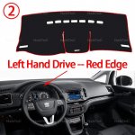 Automobilio prietaisų skydelio dangtelis, prietaisų skydelio kilimėlis, lentos pagalvėlė, kilimas, prietaisų skydelio kilimėlis, apsaugos nuo UV spindulių kilimėliai Seat Alhambra 2012-2021, kairės ir de&scaron;inės pusės vairas