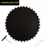 Batuto PP Elastingas &Scaron;okinėjimo Kilimėlis Tinklelio Pavir&scaron;ius 6ft, Diameter 1.83m, 42 hooks juoda