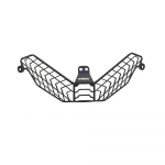 2022 2023 TRK 702X motociklų priedai Priekinių žibintų grotelių dangtis Apsauginė priekinių žibintų apsauga, skirta Benelli TRK702 sidabras