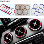 5 pcs Air outlet sticker/Instrument panel Air outlet decoration outside ring for Mercedes Benz A/B/GLA/CLA 2014-2018 2014-2018