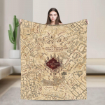 Plė&scaron;ikų žemėlapio pledas Super mink&scaron;tas ra&scaron;tuotas pliu&scaron;inis pledas svetainei, kelionėms, flanelinis lovatiesė, lovos užvalkalas 30x40in beige