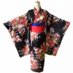 Naujausios anime Jigoku Shoujo Mioyosuka Cosplay Kimono juodos gėlių japoni&scaron;kos kimono suknelės moterims plius XXL