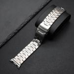 Titano prabangus dirželis Samsung Galaxy Watch 8 Classic 46mm 8 44/40mm vyrams Metalinė apyrankė SAMSUNG Galaxy Ultra 7 47mm Galaxy 8Classic 46mm sidabras