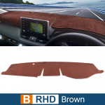 Abaiwai For Toyota Rav4 Xa50   2024 Rav 4 Hybrid Car Dashboard Mat Sun Shade trument Desk 3d Parts B Brown RHD black
