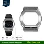 Modifikacijų rinkinys GX-56 Metalinis korpusas Dirželis Casio GSHOCK G Didelis kvadratinis GX-56BB GXW-56 Rėmelis Laikrodžio apyrankė Nerūdijantis plienas vyri&scaron;kas Solidus apyrankė For GX56bb