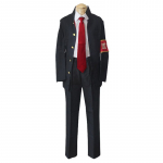 Stilingas ir pralaidus orui Hitman Reborn Hibari Kyoya Cosplay kostiumas Mokyklinė uniforma Visiems L