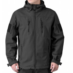 Vyri&scaron;ka taktinė softshell striukė, vabalėlio dizaino, neper&scaron;lampama, lauko žygio paltai - sutir&scaron;tinta vėjuota striukė XXXL juoda