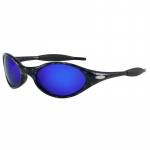 Ouke poliarizuoti akiniai nuo saulės vyrams ir moterims TR Retro Ovalus Rėmelis Lauko Dviračių ir Vairavimo Akiniai Piet Blue spot frame REVO Blue