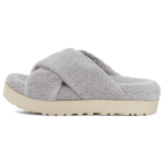 UGG Moteri&scaron;kos Fuzz Sugar Terry Cross &Scaron;lepetės Metalo Pilkos 1126385-MGR 36