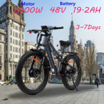 2026 naujas Ebike TX29 2000W dvigubas variklis 48V 19,2AH baterija, aliuminio lydinio amortizuojantis rėmas, 27,5 colių plonos padangos, visureigis elektrinis dviratis. 2000W 48V 19.2AH juoda