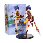 Anime Genshin XiangLing Figūrėlė Tarnauti Mielas Kawayi Lėlė PVC 19cm Modelis Lėlė Žaislas Pagrindas Lėlė Figūrėlė Ornamentas Veiksmo Ornamentai With box
