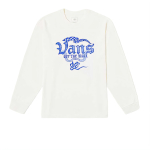 Vans Gyvatės Metų Zodiako Apvalios Kaklo Raidės Patogūs Ilgomis Rankovėmis Mar&scaron;kinėliai Unisex Vir&scaron;utiniai Drabužiai Balti VN000P39FS8 S blue