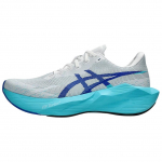 Asics Novablast 6 Patogūs kvėpuojantys at&scaron;okantys bėgimo bateliai Vyri&scaron;ki sportbačiai Balti Mėlyni 1011C243-101 39.5