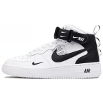 Nike Air Force 1 Mid auk&scaron;čio riedlenčių batai Juodi Balti Unisex AV3803-100 36 juoda