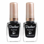 Dazller Skystas akių pravedimas|Atsparus vandeniui|Precizi&scaron;kas užtepimas|Nei&scaron;sitepa|Ry&scaron;kus matinis|Ilgai i&scaron;lieka|Greitai džiūstantis|Duo Black|19ml gray