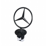 Automobilio variklio dangčio lipdukas Ženklelis 3D Žvaigždė Cinko Lydinio Automobilio Priekinio Dangčio Emblema Mercedes Benz W203 W204 W205 W206 W212 W213 W222 W223 E300 CT6 juoda