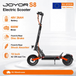 JOYOR S8 Elektrinis paspirtukas 600W Galingas variklis 48V26AH Ličio baterija Miesto kelionėms Suaugusiųjų E Paspirtukai