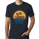 Men&rsquo;s Vintage Tee Shirt Graphic T Shirt Time to Say Hello to Summer in Dakar Navy