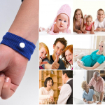 1 pora apyrankių nuo pykinimo, kelionės ligos, jūosligės, judesio ligos juoda