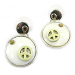 NOA [G0396] - Boucles Cr&eacute;ateur 'Nacre en Folie' blanc balta