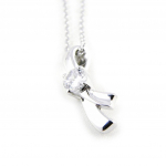 Altesse [H3185] - Collier Argent 'C&acirc;lin' blanc