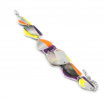 NOA [I5250] - Bracelet Cr&eacute;ateur 'Bora Bora' violet jaune
