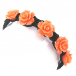 Les Tr&eacute;sors De Lily [N0245] &ndash; oranžinė &bdquo;Rosa Romantica&ldquo; Shamballa apyrankė