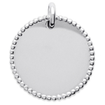 Les Tr&eacute;sors De Lily [Q6693] - Pendentif Argent 'Cl&eacute;opatra' argent&eacute; (rhodi&eacute;) - 20 mm