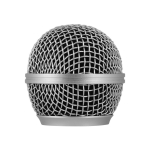 Mikrofono grotelių mikrofono pakaitinė rutulinė galvutė, suderinama su Shure sidabras