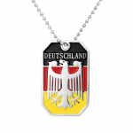 VOKIETIJOS VĖLIAVOS &Scaron;UNŲ TAGAS Deutschlnnd Flag Dogtags Individualios Vokietijos vėliavos &scaron;unų žymės