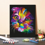 Skaičiai Aliejinė tapyba Drobė Skaitmeninė aliejinė tapyba Namų dekoravimas Skaičiai Tapyba &bdquo;Pasidaryk pats&ldquo; Tapyba pagal skaičius 40x50cm no frame