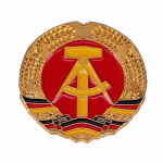 Rytų Vokietijos vėliava Atvarto segtukas &ndash; Vokietijos Demokratinės Respublikos oficialus nacionalinių vėliavų ženklelis Retro sagė 1pcs auksas