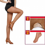 Tinklinės pėdkelnės Latin Dance Cross Dance Itin atsparios dilimui tinklinės kojinės ruda