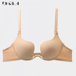 DKGEA moteri&scaron;ka liemenėlė Push Up 1/2 puodelio stora liemenėlė seksualus apatinis trikotažas Lnvisible Deep U 85D