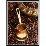 5D Deimantinė tapyba Pilnas deimantas Kavos puodelis ir kavos pupelės Apvalus deimantas Mozaikos ra&scaron;tas Namų dekoravimas Pasidaryk pats Rankų darbo 30x40cm