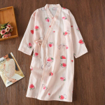 Japoni&scaron;ko stiliaus kimono pižama vasarinė nauja 100% medvilnės marlės pižamos naktiniai moteri&scaron;ki SPA yukata rūbai namų ilgos pižamos moteri&scaron;kos L
