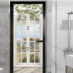 Lango lauko durų lipdukas, skirtas svetainei miegamajame &bdquo;pasidaryk pats&ldquo; lipnus tapetas namų dekoras, durų plakatas, atnaujinimas Lengva klijuoti MT-499