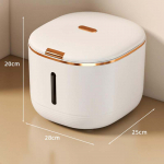 Buitinis ryžių kibiras, presas atviras, atsparus vabzdžiams, atsparus drėgmei silikoninis sandarus grūdų laikymo dėžutės ryžių bakas 10 kg grūdų laikymo talpyklos maisto dozatorius 6.5L balta