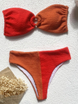 Susirauk&scaron;lėjęs susirauk&scaron;lėjęs sujungimas auk&scaron;tu juosmeniu bikinis, moteri&scaron;kas maudymosi kostiumėlis, moteri&scaron;kas maudymosi kostiumėlis Dviejų dalių bikinio rinkinys maudymosi kostiumėlis, plaukimas S raudona