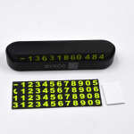 Automobilio laikino statymo kortelė Telefono numerio kortelės plok&scaron;telė Telefono numeris Automobilių stovėjimo aik&scaron;telė Sustojimas Automobilių priedai Automobilio stilius 13x2,5 cm juoda