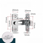 Durų spynos apsaugos skląsčio varžtas 90 180 laipsnių nerūdijančio plieno perjungimo fiksatorius