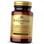 B grupės vitaminai, B kompleksas 50, Solgar 100 daržovių kepurėlių (36313003)